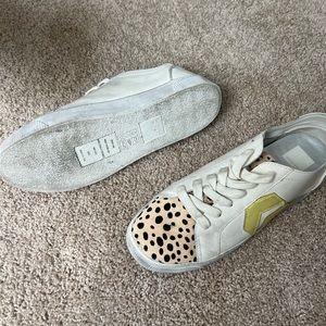 Zaga Leopard Calf Hair Leather Sneakers-size 9  gently used (worn twice) $60